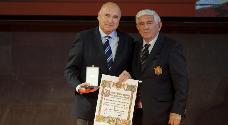 Fernando Alvarez-Lafuente, Medalla de Oro al Mérito en Golf 2024 RFEG 